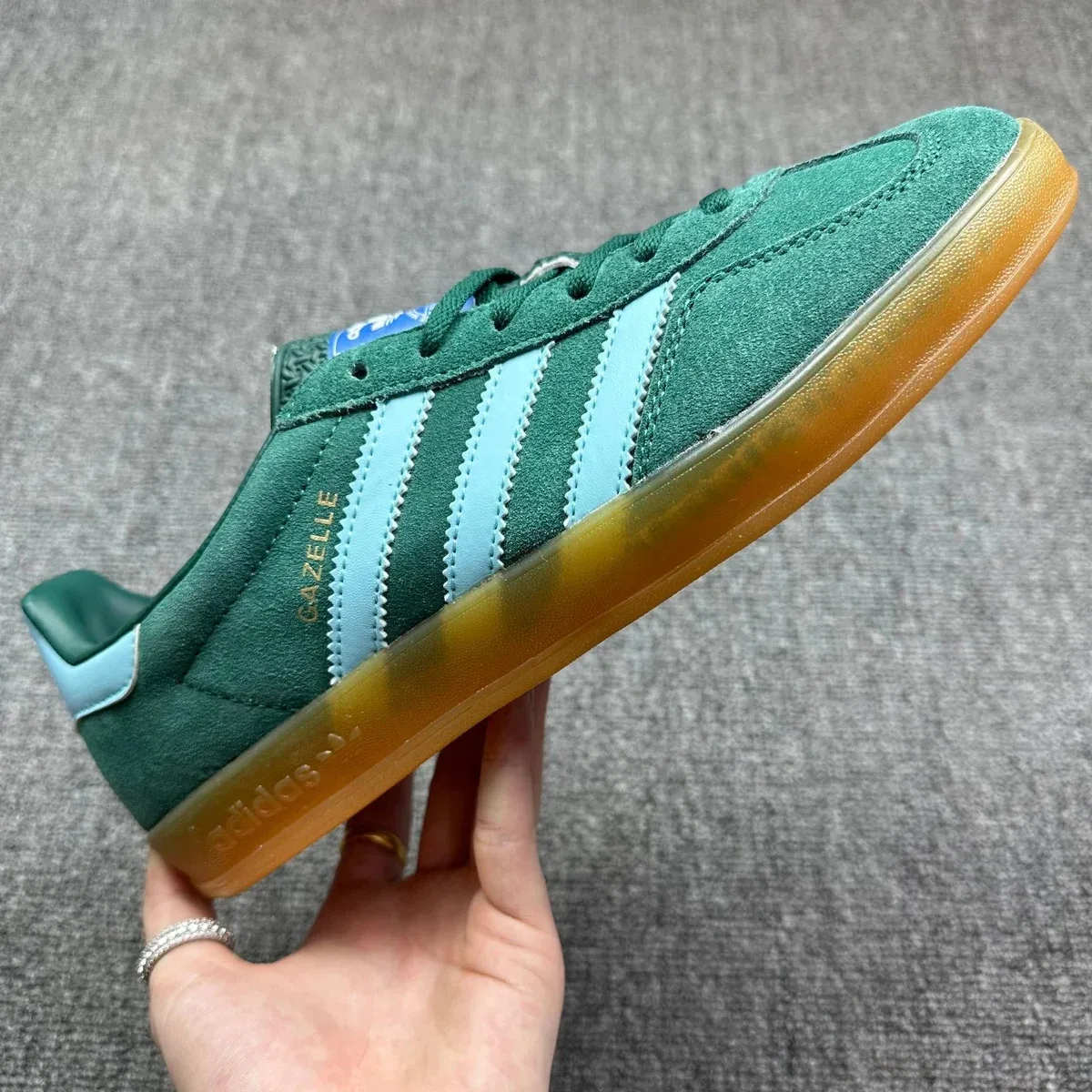 Adidas Adidas Gazelle Green/Blue Sneakers Green - 1