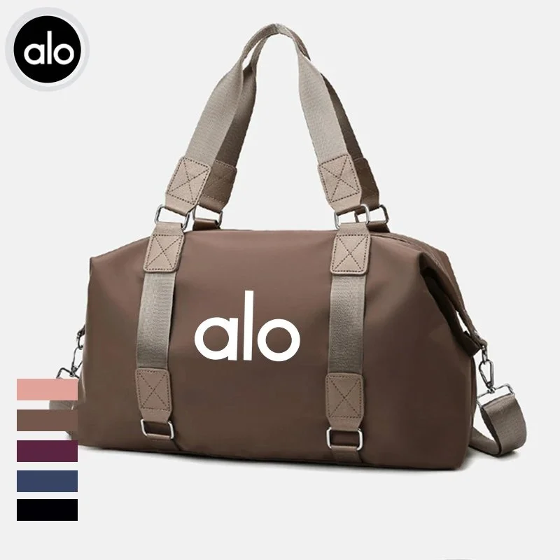 Alo Yoga Alo Travel Duffle Bag Chocolate Brown Brown - 1
