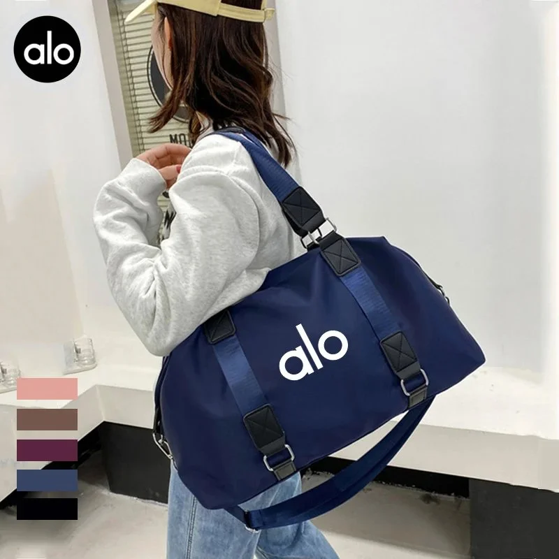 Alo Yoga Alo Travel Bag Navy Blue Nylon Tote Navy - 1