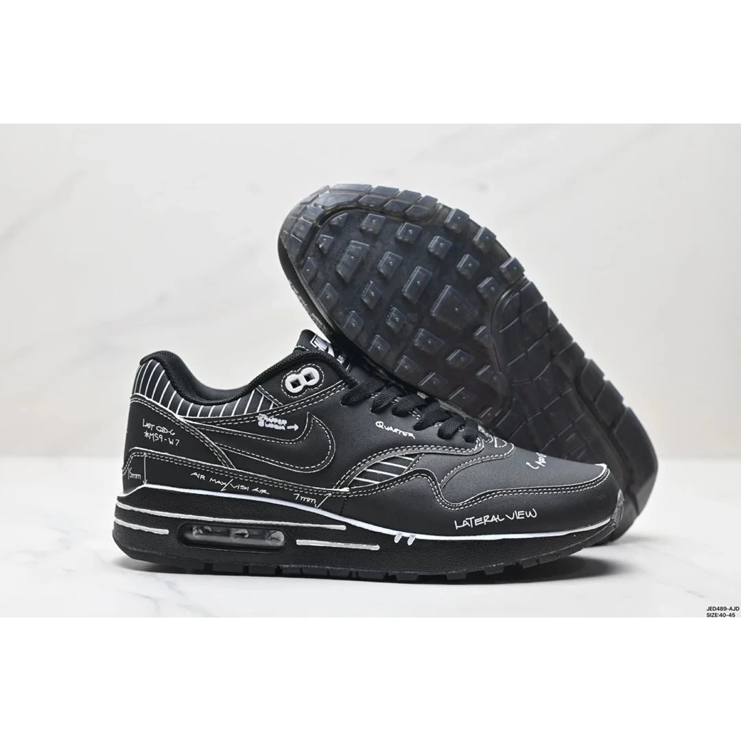 Nike Nike Air Max 1 Black/White Sneakers Black - 1