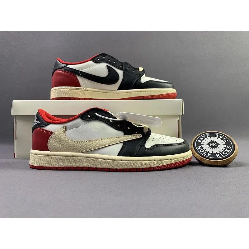 Jordan Nike Air Jordan 1 Low 'Holy Kicks' Sneakers Black - 1
