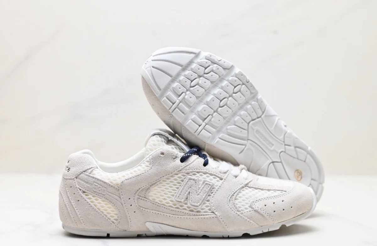 New Balance New Balance 574 White Mesh Sneakers White - 1