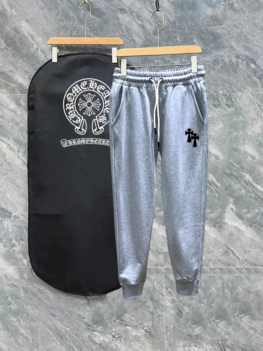 Chrome Hearts Chrome Hearts Cross Grey Sweatpants Grey - 1