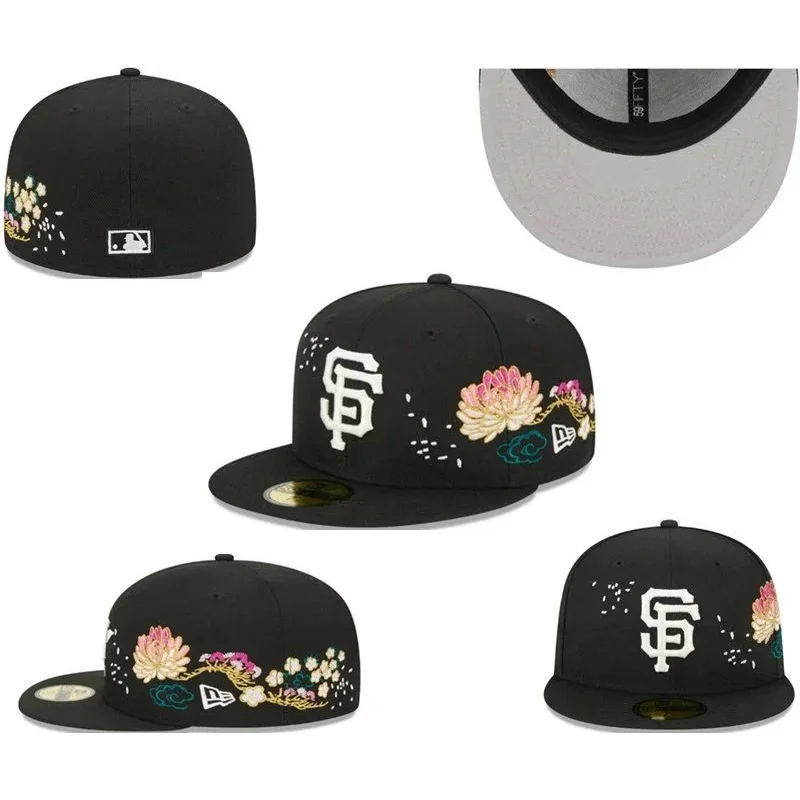New Era New Era 59FIFTY San Francisco Giants Floral Black Cap Black - 1