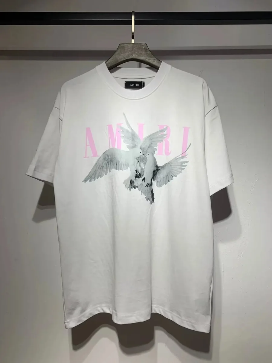 Amiri Amiri White Dove Graphic T-Shirt White - 1