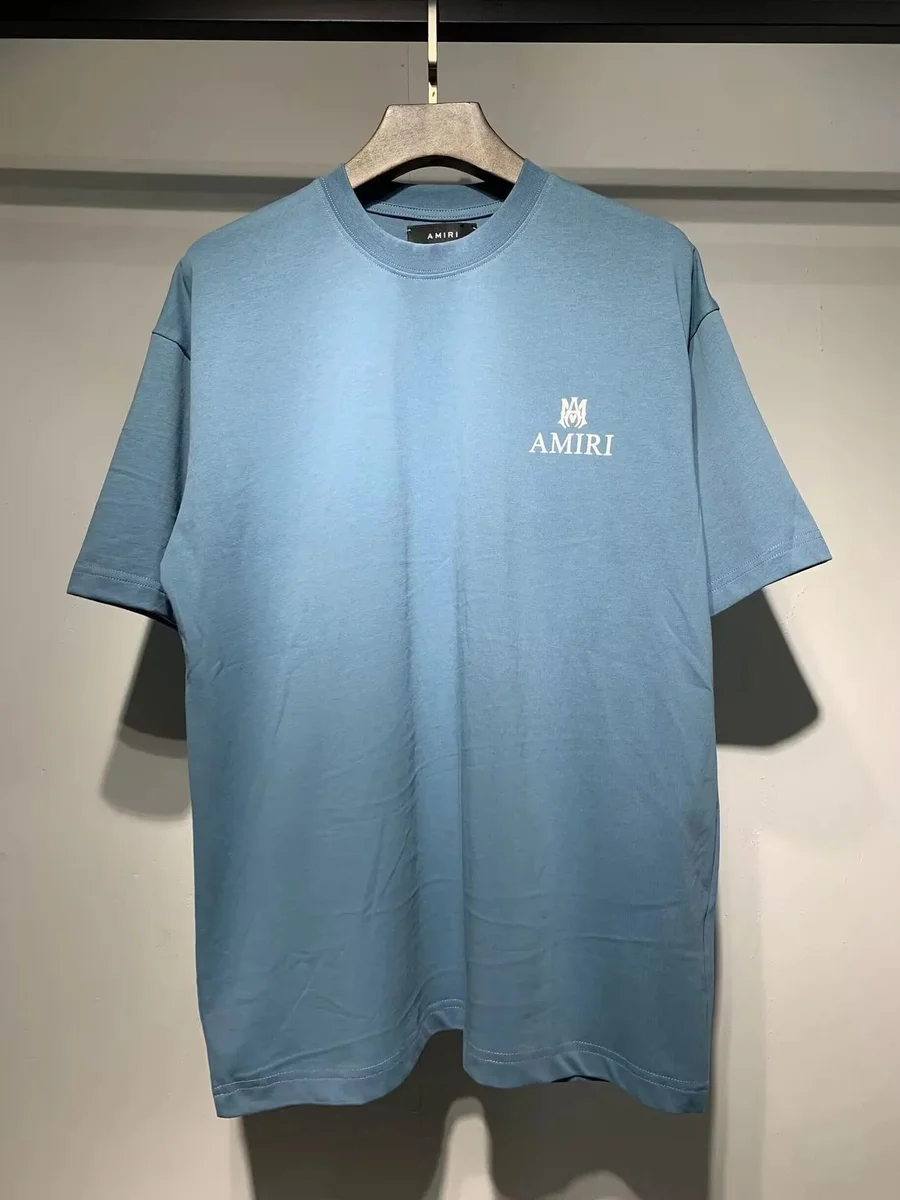 Amiri Amiri 668 Blue Oversized T-Shirt Blue - 1