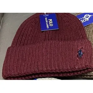 Polo Ralph Lauren Polo Ralph Lauren Classic Logo Wine Red Beanie Red - 1