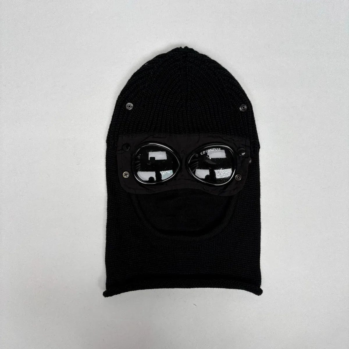 CP Company CP Company Goggle Black Knit Balaclava Headwear Black - 1