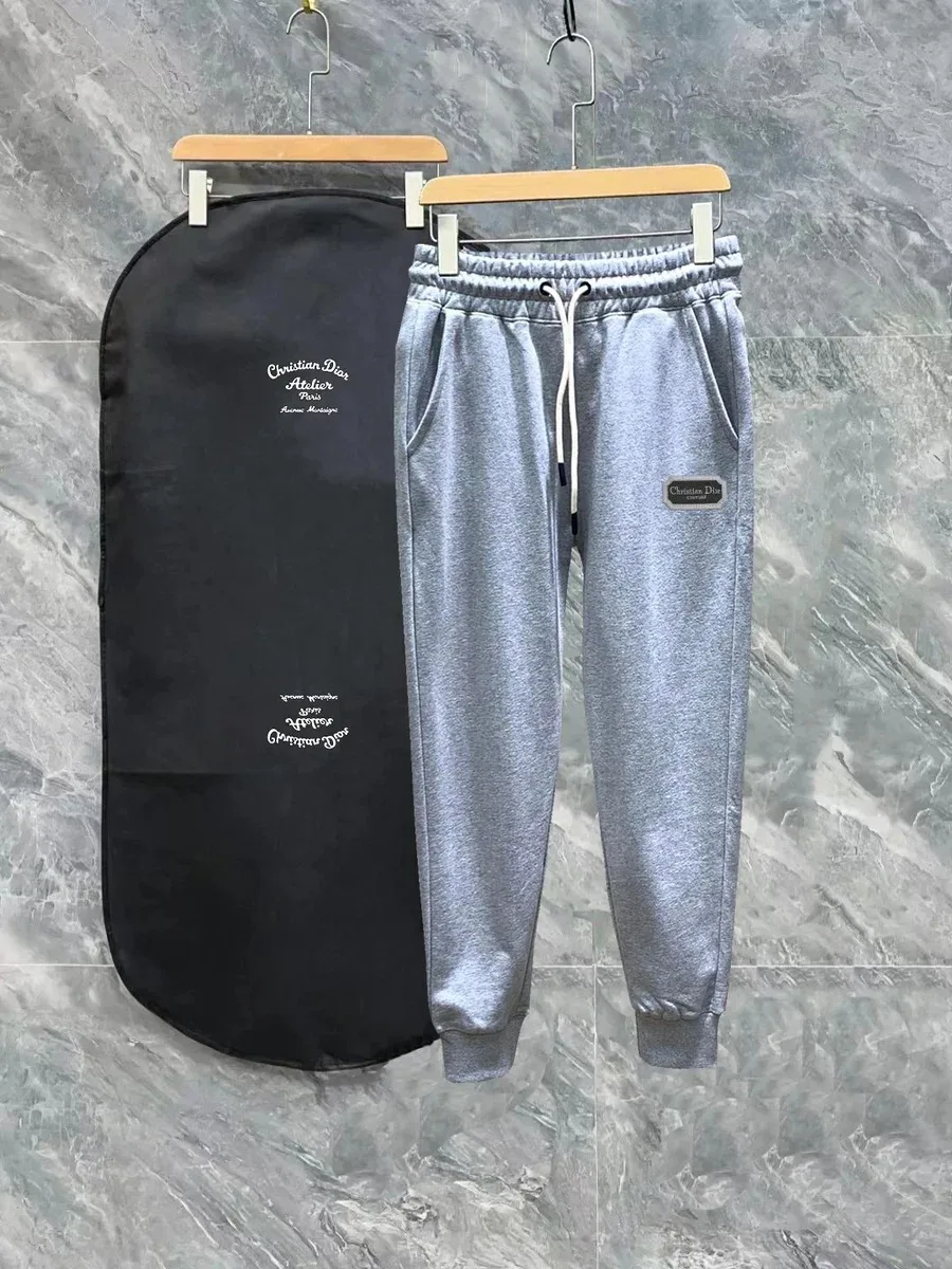 Dior Christian Dior Grey Melange Sweatpants Grey - 1