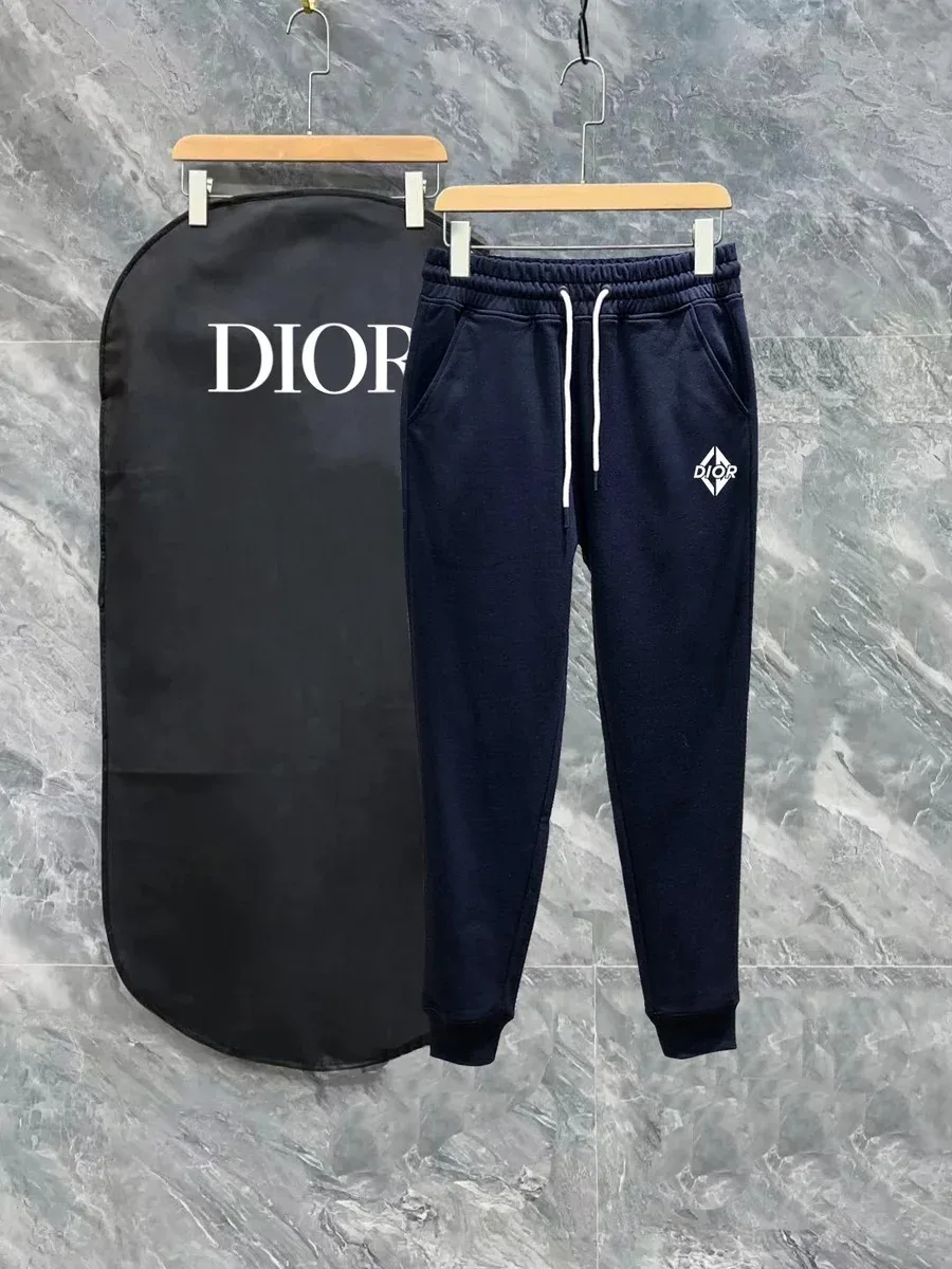 Dior Dior Navy Blue Logo Sweatpants Navy - 1