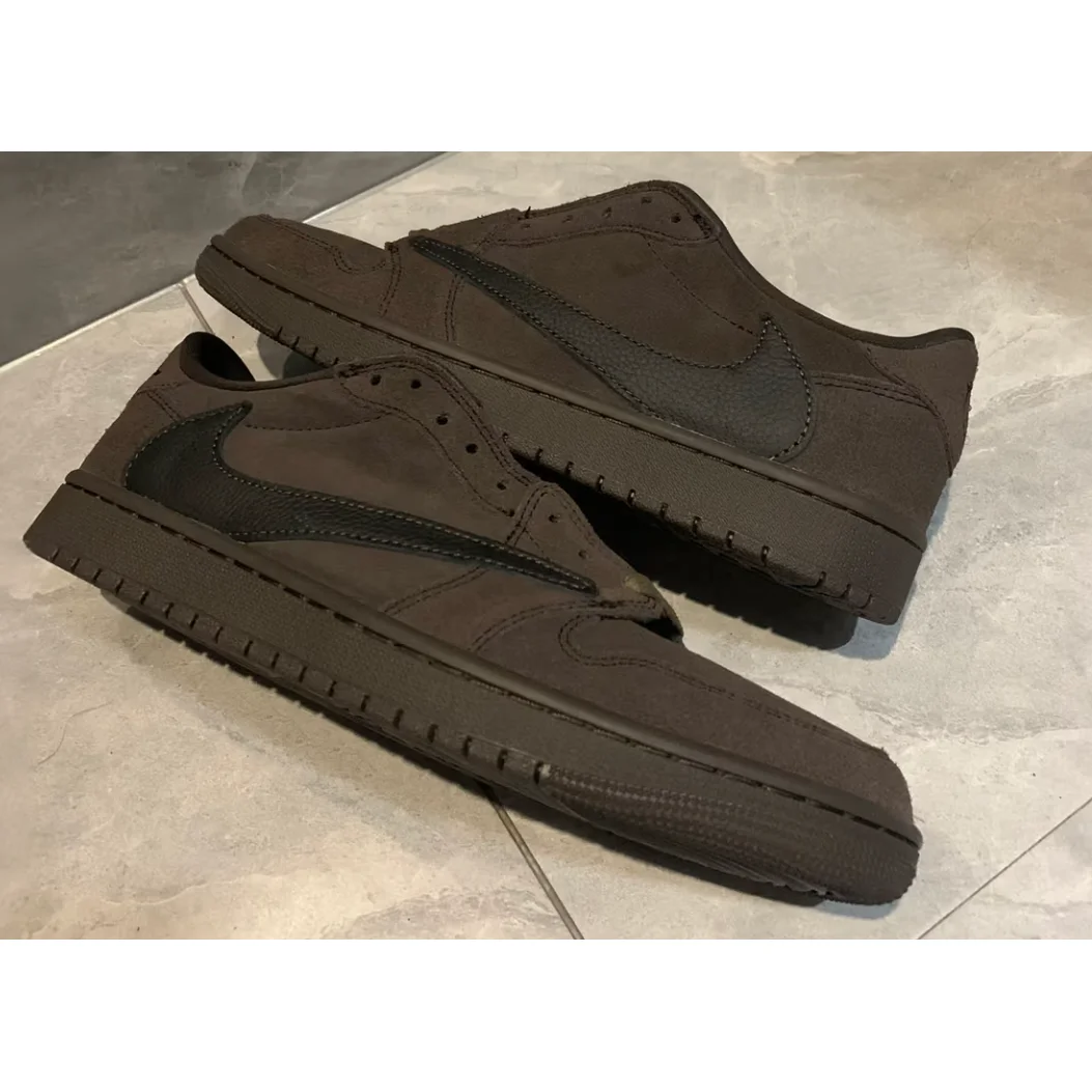 Jordan Nike Air Jordan 1 Low Dark Chocolate Sneakers Brown - 1