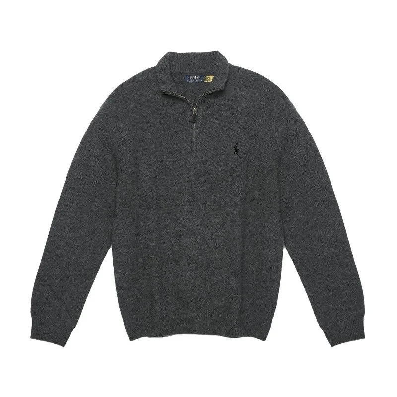 Polo Ralph Lauren Polo Ralph Lauren Classic Logo Half-Zip Sweater Dark Grey Grey - 1
