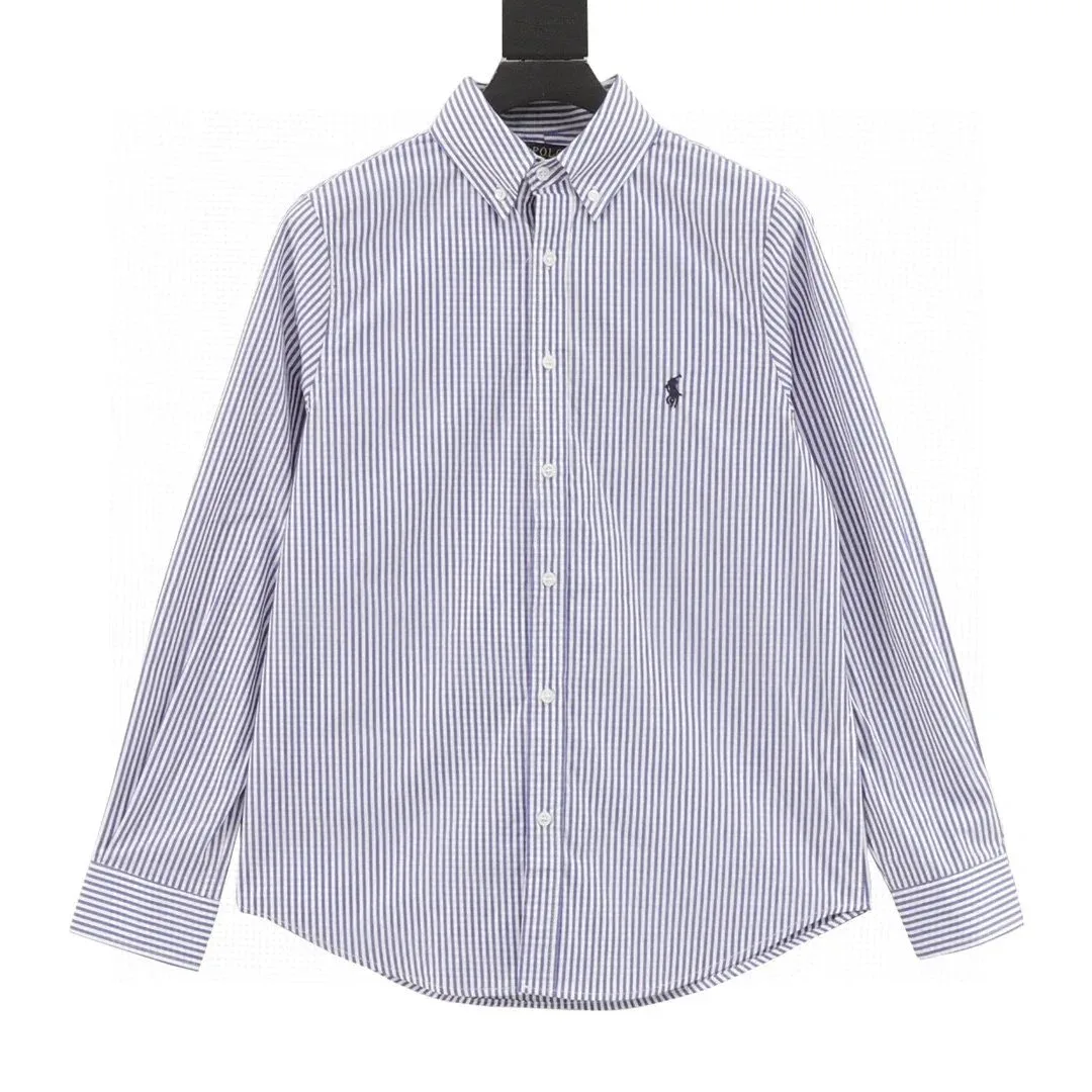 Polo Ralph Lauren Polo Ralph Lauren Classic Logo Blue & White Striped Shirt Blue - 1