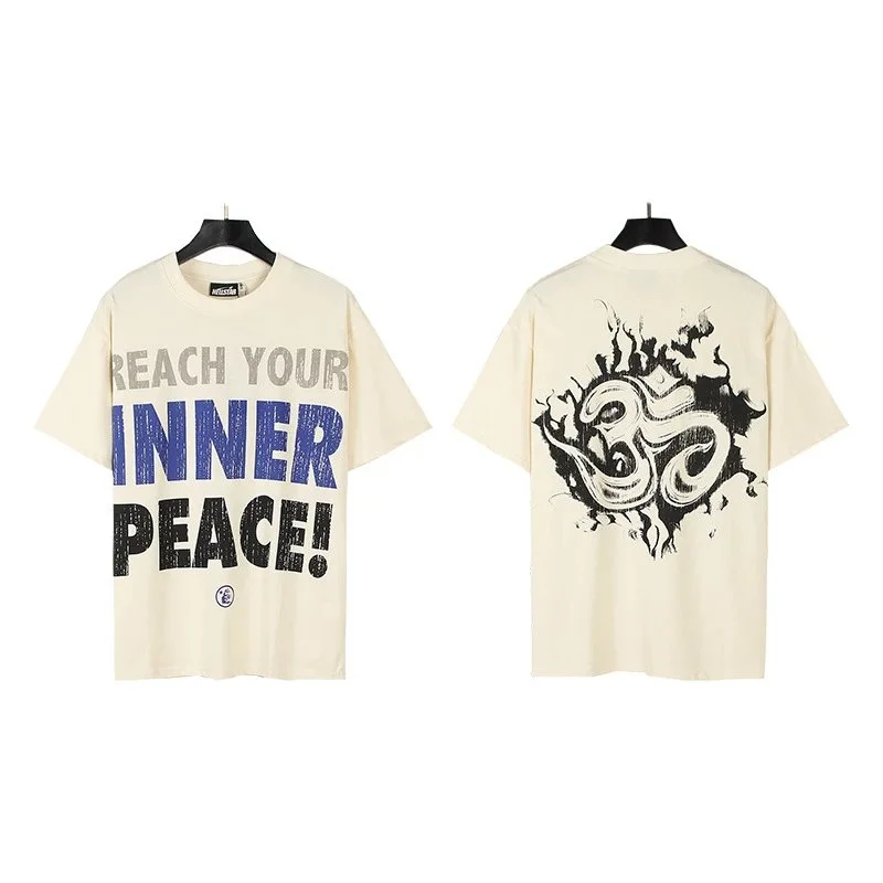 Off-White Off-White Reach Your Inner Peace T-Shirt Cream Cream - 1