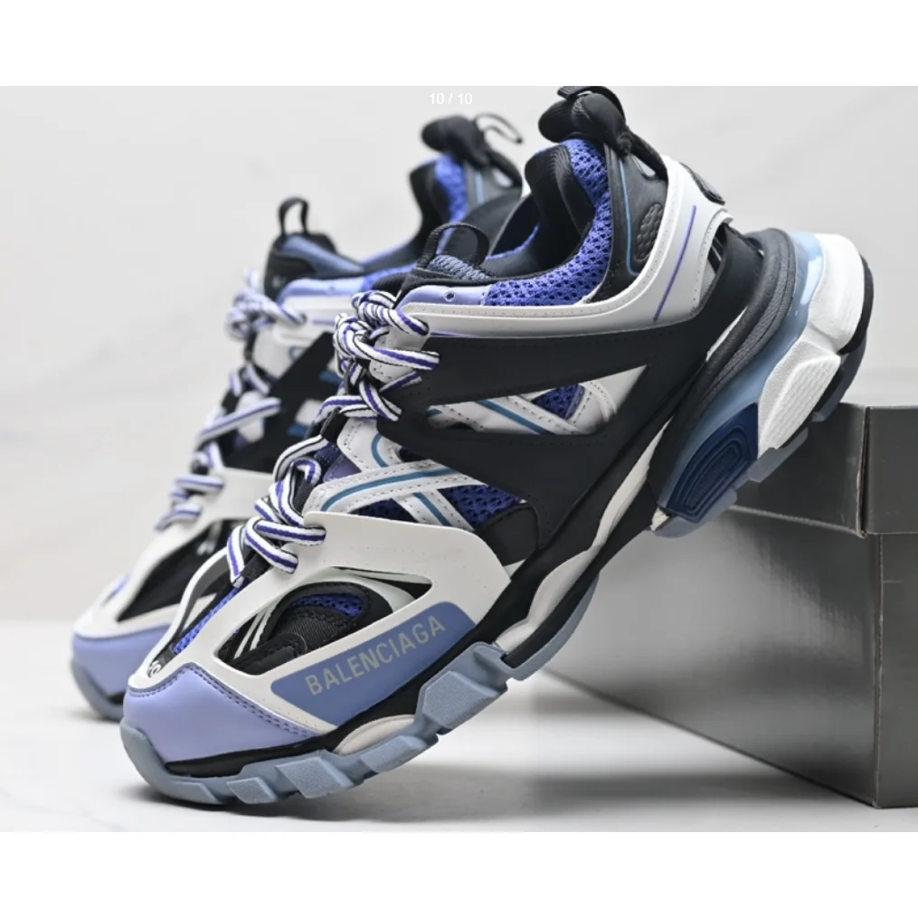 Balenciaga Balenciaga Track Triple Black/White/Blue Sneakers Black - 1