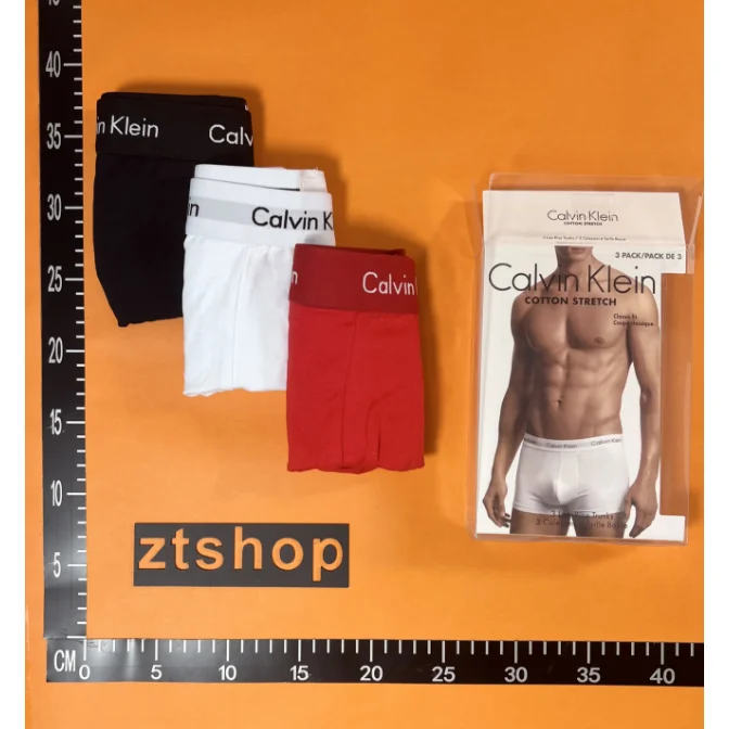 Calvin Klein Calvin Klein Cotton Stretch Underwear Pack (Black, White, Red) Black - 1