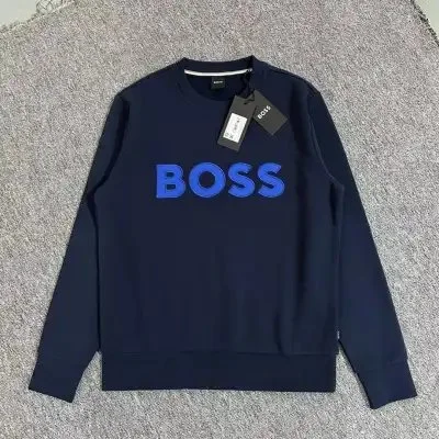 Hugo Boss Hugo Boss BOSS Navy Blue Crewneck Sweatshirt Navy - 1
