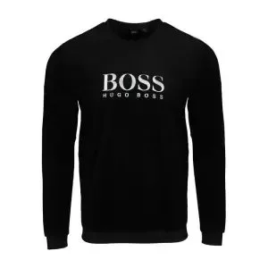 Hugo Boss Hugo Boss Black Logo Crewneck Sweatshirt Black - 1