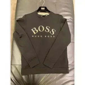 Hugo Boss Hugo Boss Logo Crewneck Sweater Dark Grey Grey - 1