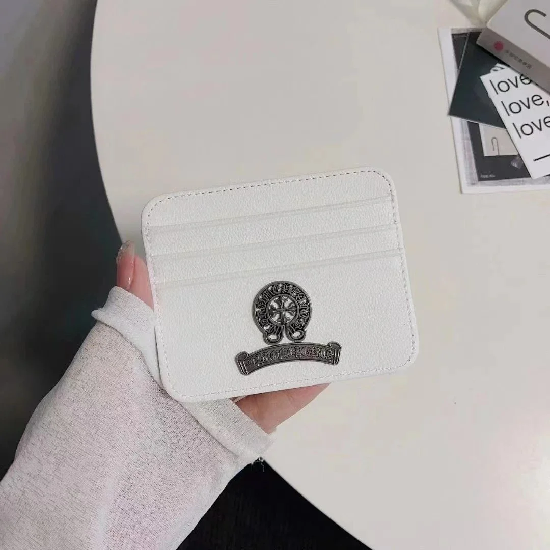 Chrome Hearts Chrome Hearts White Leather Card Holder White - 1