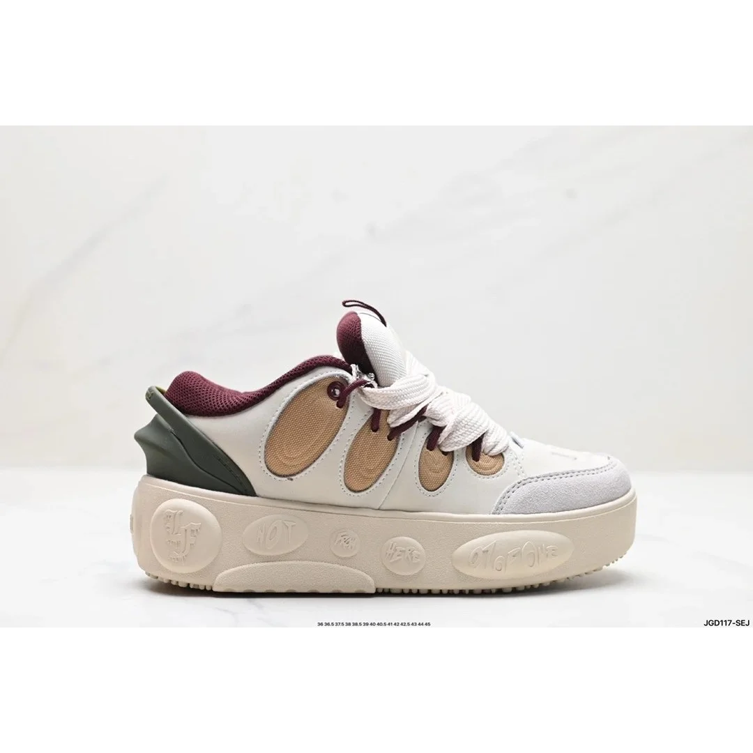 Other Hot Figure Beige & Burgundy Sneakers Beige - 1