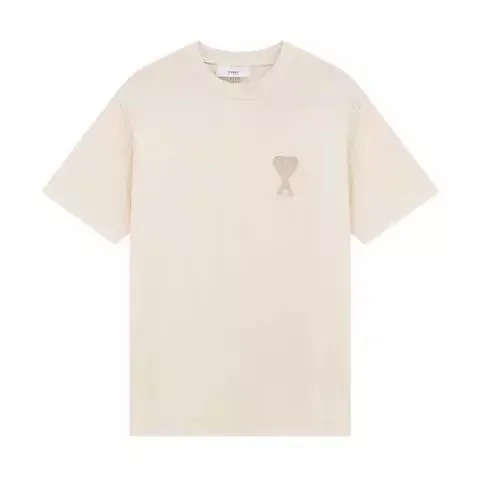 Ami Paris Ami Paris Ami de Coeur Beige T-Shirt Beige - 1