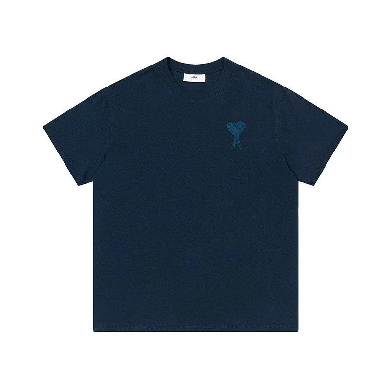 Ami Paris Ami Paris Ami de Coeur Navy T-Shirt Navy - 1