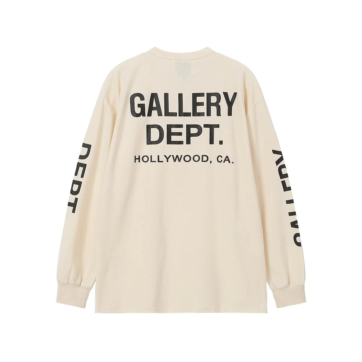 Gallery Dept. Gallery Dept. Hollywood Cream Long Sleeve T-Shirt Cream - 1