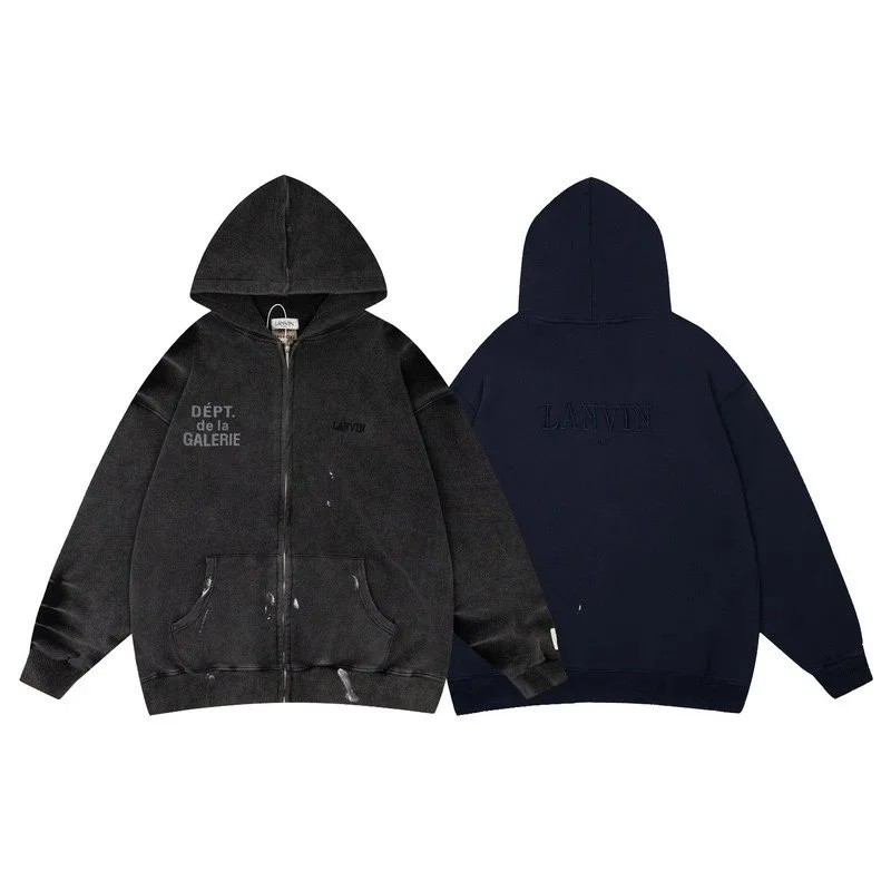 Lanvin Lanvin Dépt. de la Galerie Hoodie Black Oversized Black - 1