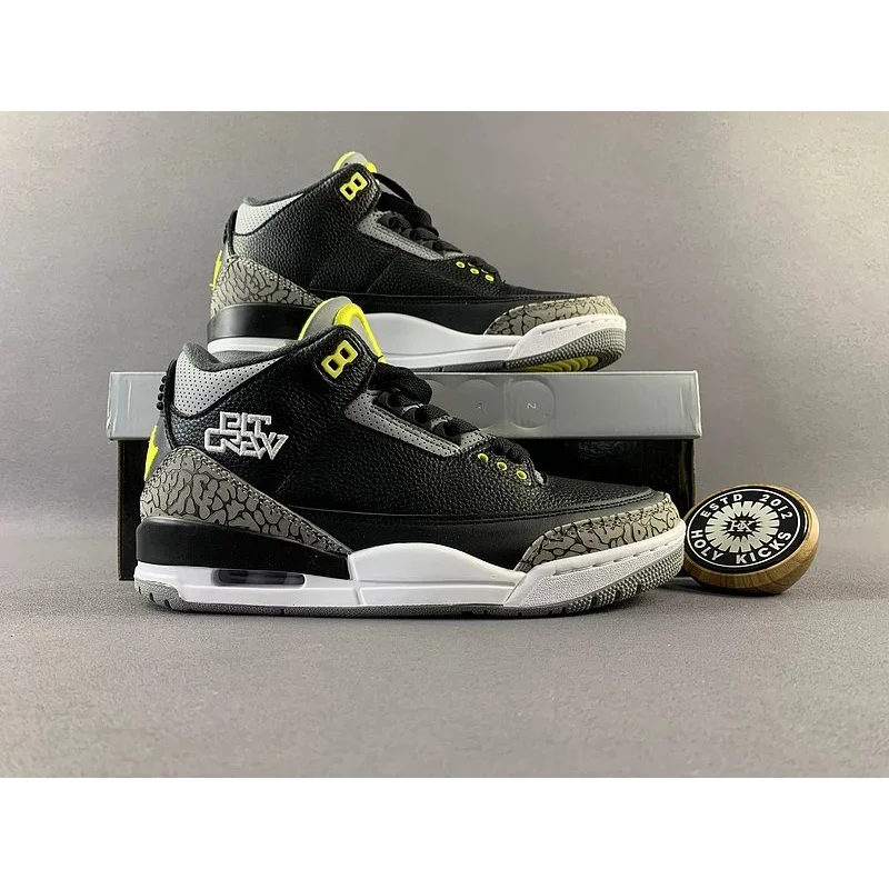 Jordan Air Jordan 3 Bred Black/Grey Yellow Sneakers Black - 1