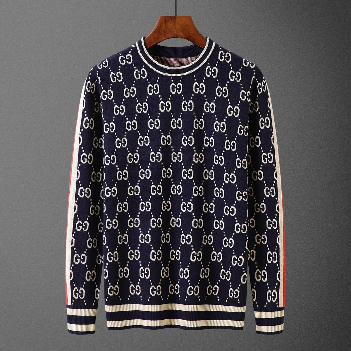 Gucci Gucci GG Marmont Navy & White Knit Sweater Navy - 1