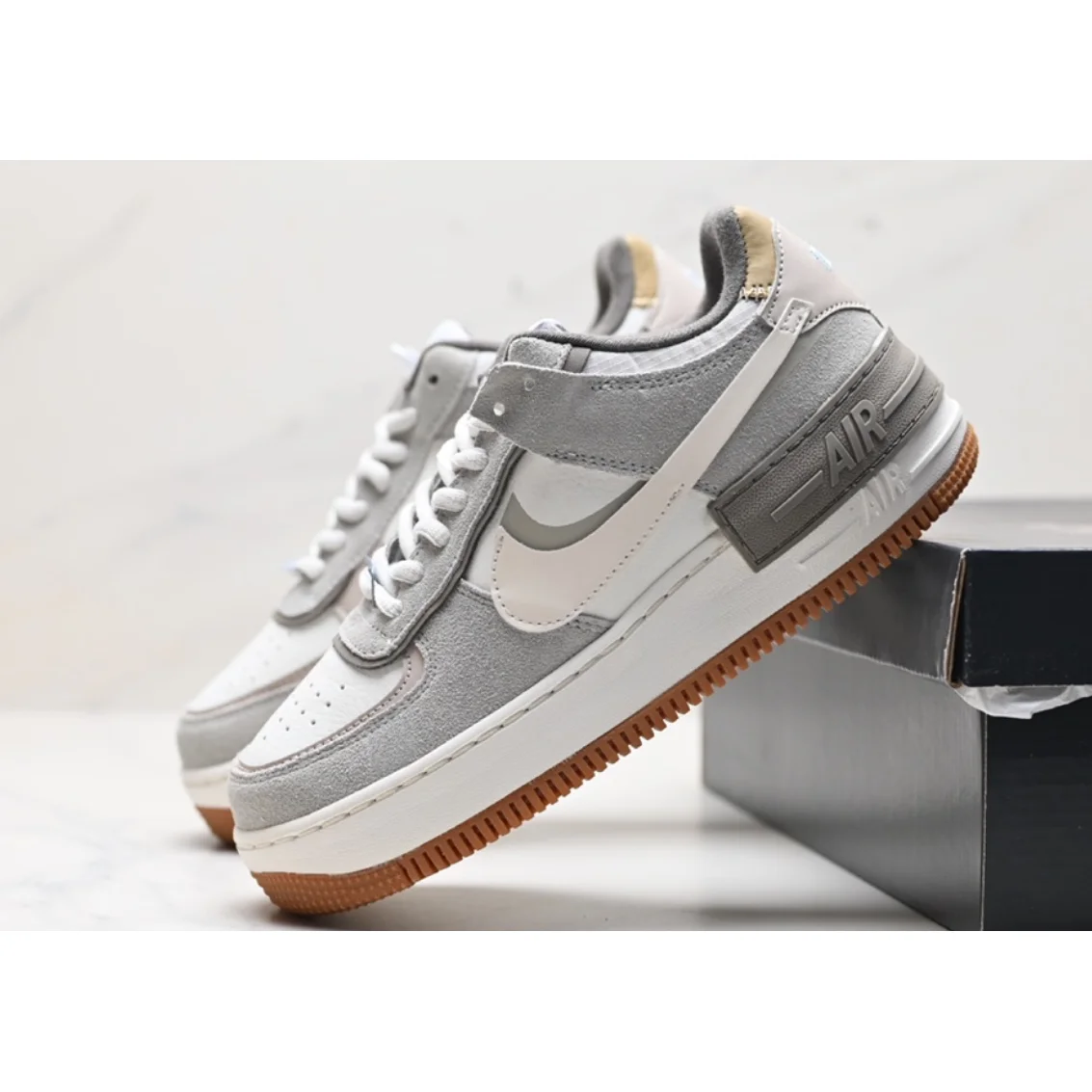 Nike Nike Air Force 1 Shadow Sail/University Red Sneakers Grey - 1