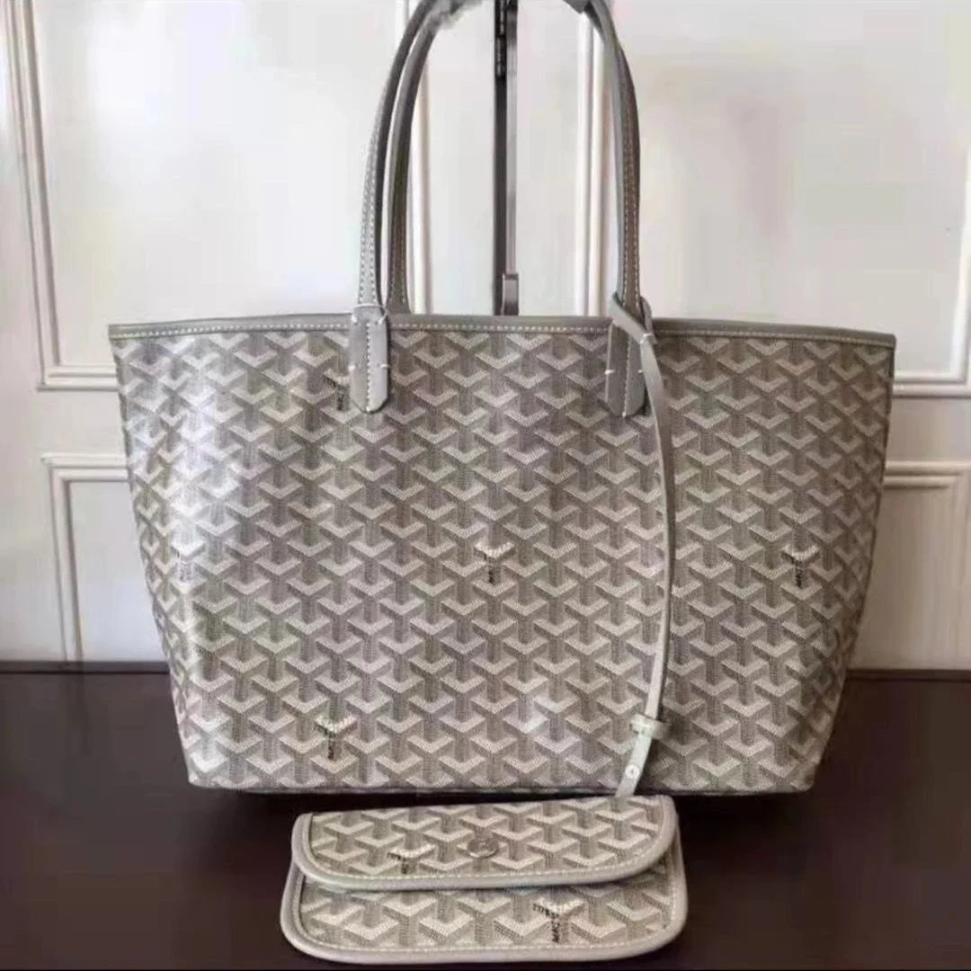 Goyard Goyard Saint Louis Beige Tote Bag with Wallet Beige - 1