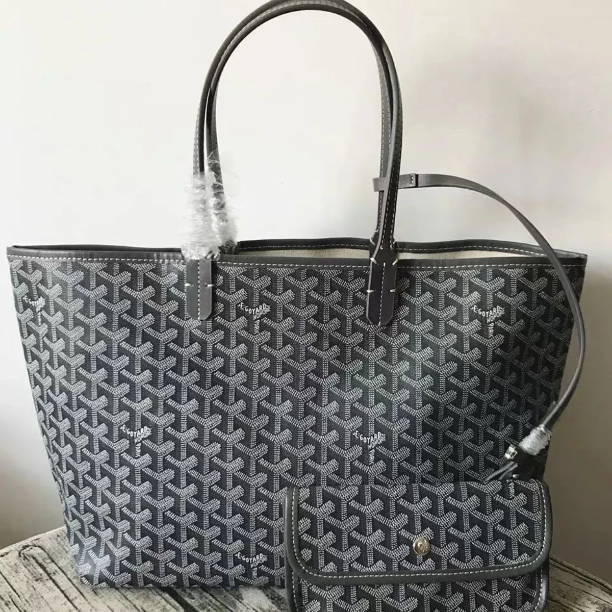 Goyard Goyard Saint Louis Tote Bag in Deep Grey Grey - 1