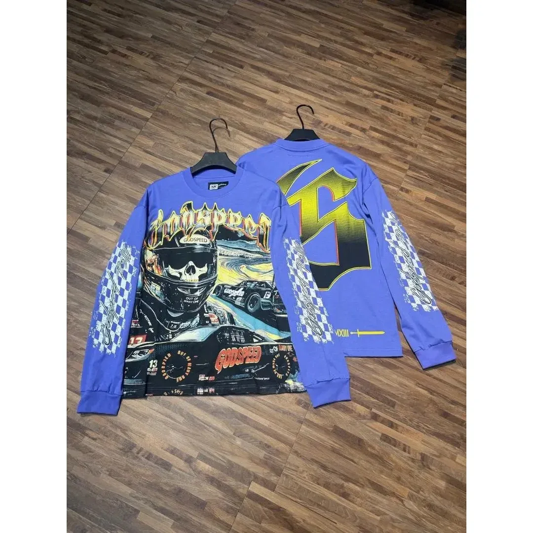 Other Blue Godspeed Long Sleeve T-Shirt Blue - 1