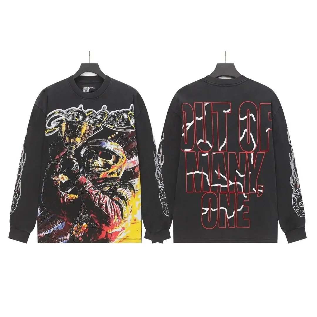 Godspeed Godspeed B6 Long Sleeves Black Graphic Tee Black - 1
