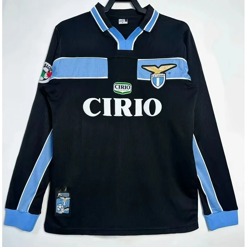 Other Lazio 1998-99 Away Jersey Long Sleeve Navy - 1