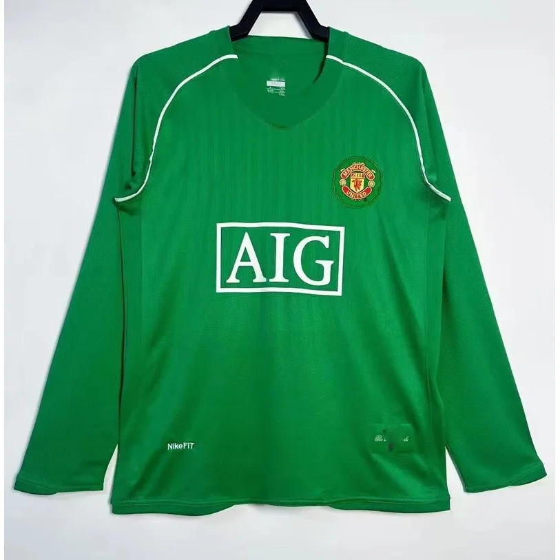Nike Nike Manchester United 2007-08 Goalkeeper Green Long Sleeve Shirt Green - 1