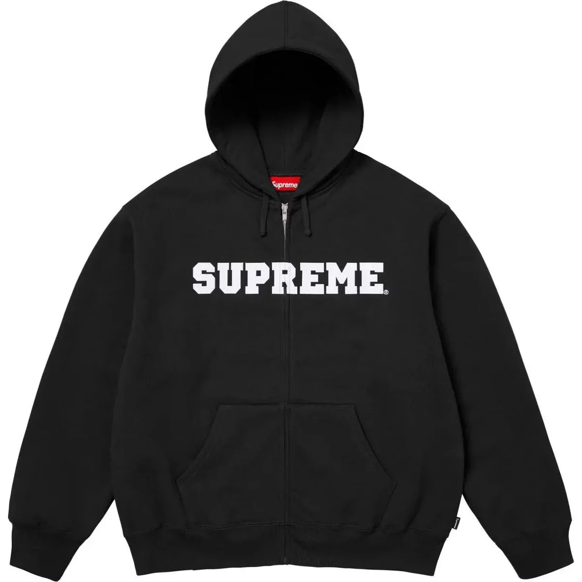 Supreme Supreme Box Logo Zip-Up Hoodie Black Black - 1