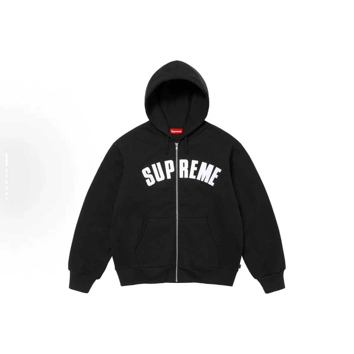 Supreme Supreme Box Logo Zip-Up Hoodie Black Black - 1