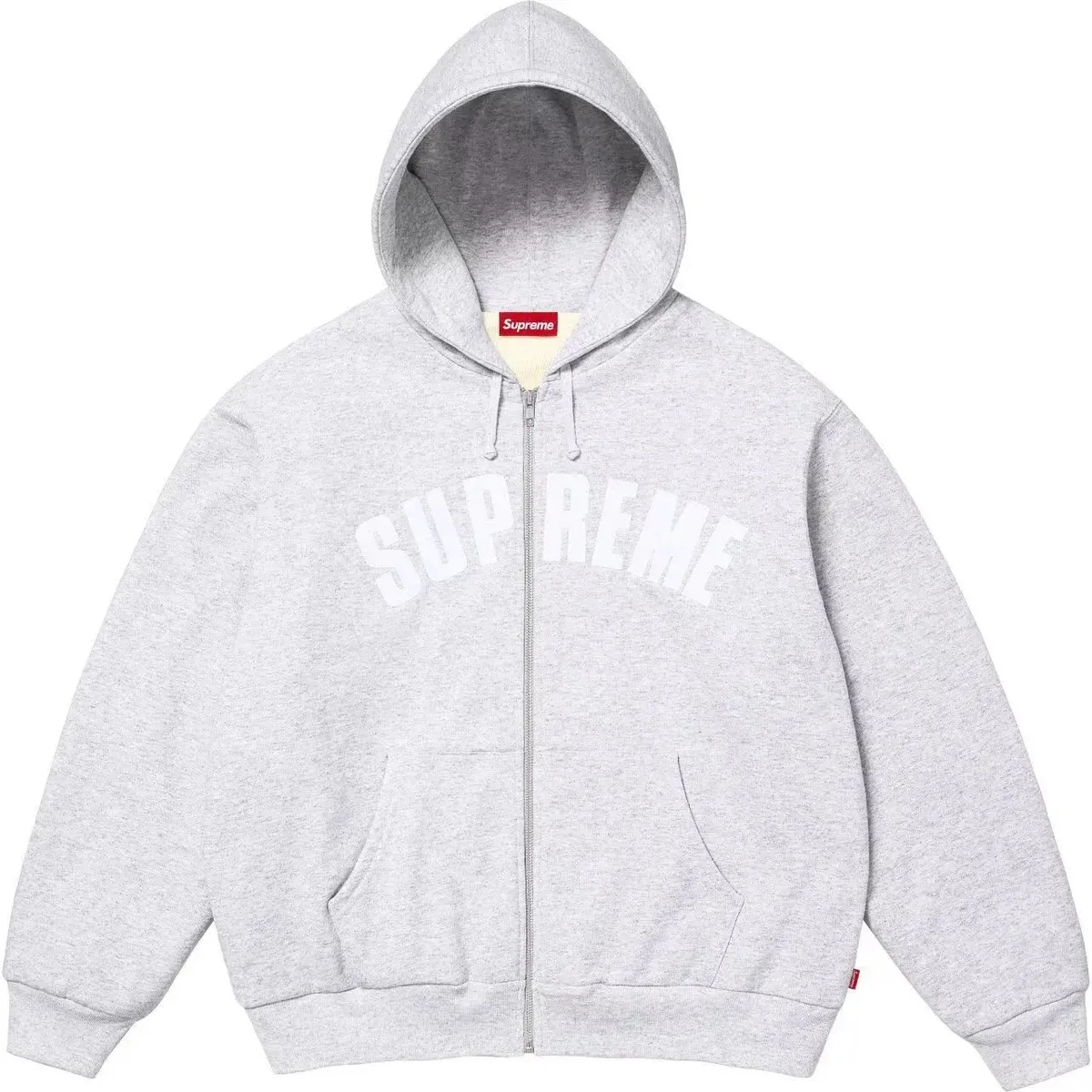 Supreme Supreme Box Logo Zip-Up Hoodie 043 Grey Grey - 1