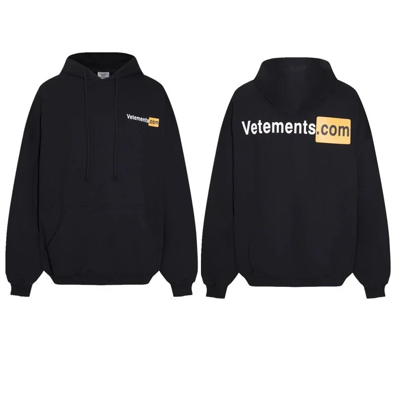 Vetements Vetements Black Vetements.com Hoodie Black - 1