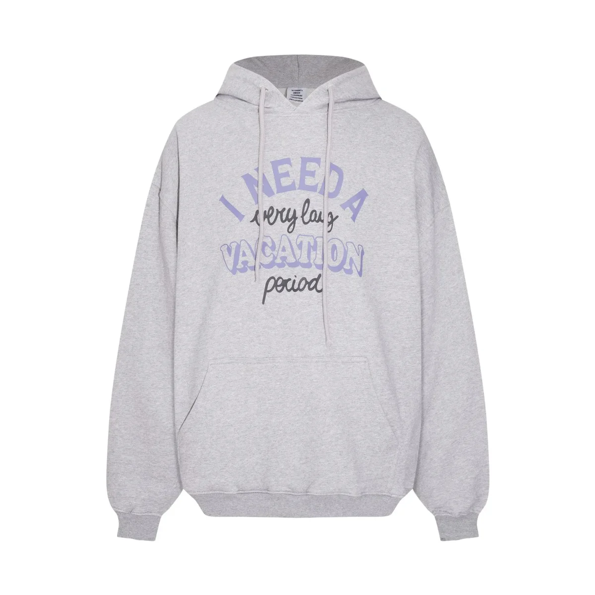 Other Unisex Grey 'I Need a Vacation' Hoodie Grey - 1