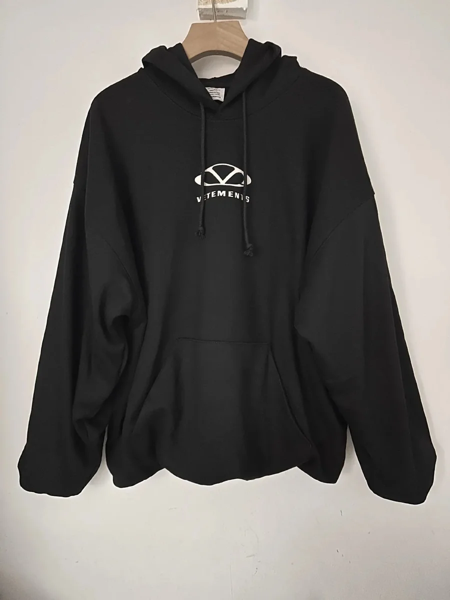 Vetements Vetements Oversized Hoodie Black Black - 1
