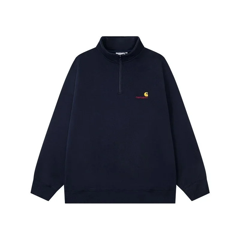 Carhartt Carhartt Detroit Half-Zip Sweatshirt Navy Blue Navy - 1