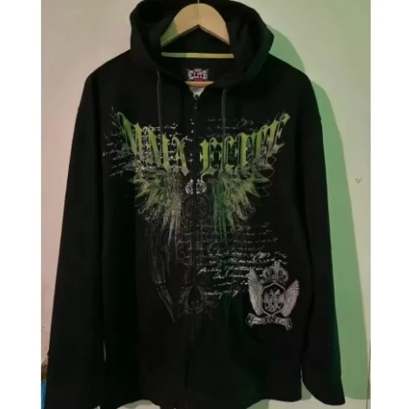 Other Black 'Mafia Life' Graphic Hoodie Black - 1