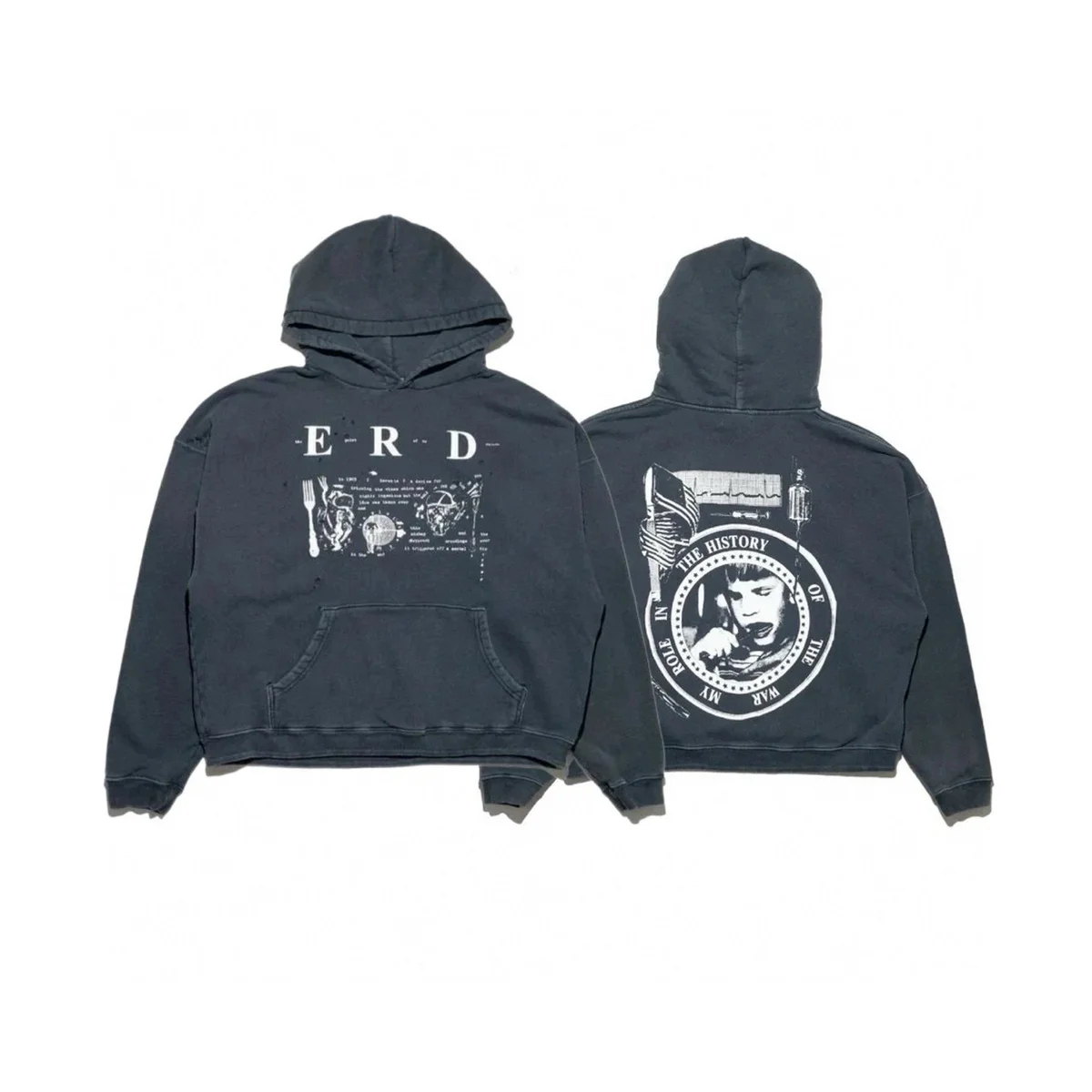 Other ERD Vintage Wash Hoodie in 3611 Black Black - 1