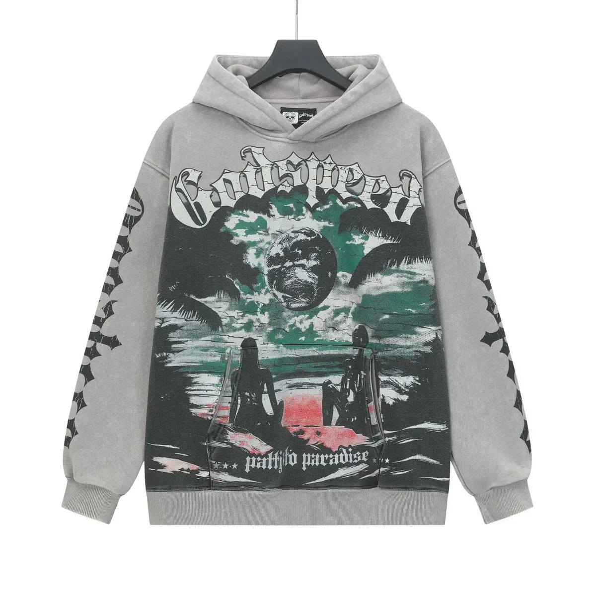 Godspeed Godspeed Patti Paradise Hoodie 6602 Washed Grey Grey - 1
