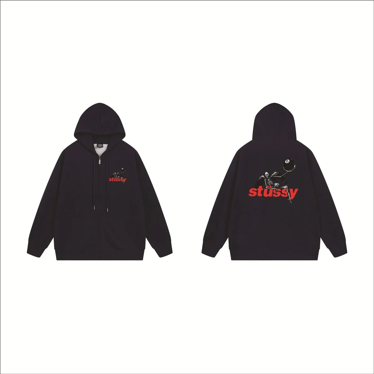 Stussy Stussy Tri-Logo B745 Navy Hoodie Navy
