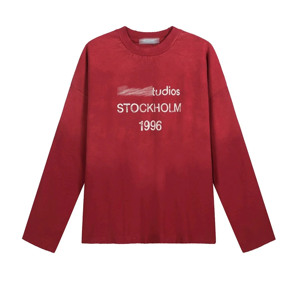 Other Long Sleeve T-Shirt in Maroon Red - 1